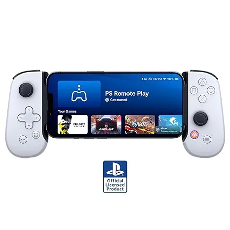 BACKBONE One Mobile Gaming Controller for iPhone (Lightning) - PlayStation Edition - 1st Gen - Turn Your iPhone into a Gaming Console - Play Xbox, PlayStation, Call of Duty, Roblox, Minecraft & More