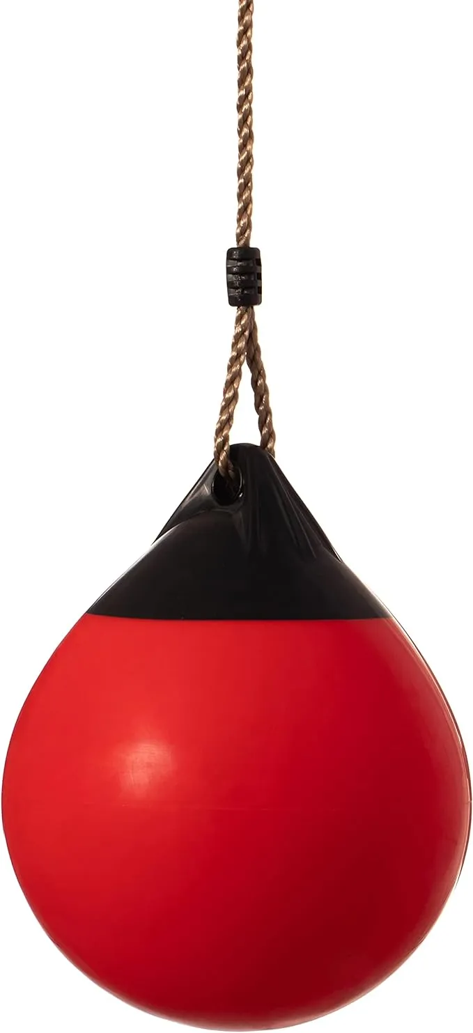 Hanging Adjustable Ball Round Swing, Inflatable Heavy Duty Rubber Round Swing Ball, Pump Included