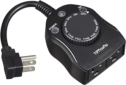 TiFFCOFiO Outdoor Timer Outlet