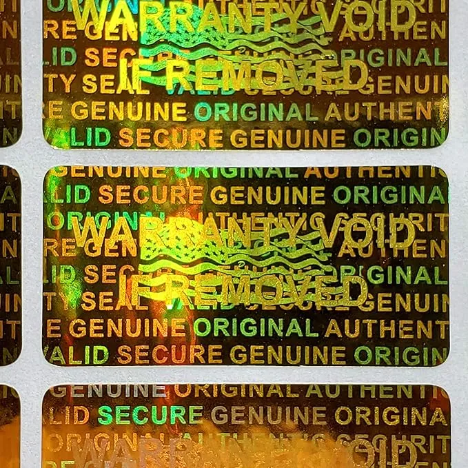 100 GREEN Security Seal Hologram Tamper Evident Warranty Labels Sticker NSGN30