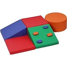 Soft Climbing Indoor Set, Foam Climbing Blocks for Toddlers and Preschoolers - Climbing, Crawling and Sliding Activity Play Set, 5PCSSoft Climbing Indoor Set, Foam Climbing Blocks for To…