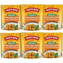 Tasty Bite Organic Sweet Potato Korma, Microwaveable Ready to Eat Entrée, 10 Ounce (Pack of 6)