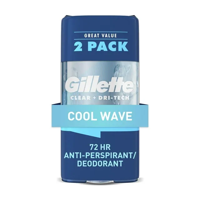 Gillette Endurance Clear Gel Deodorant, Cool Wave (3.8 oz., 5 pk.)ES