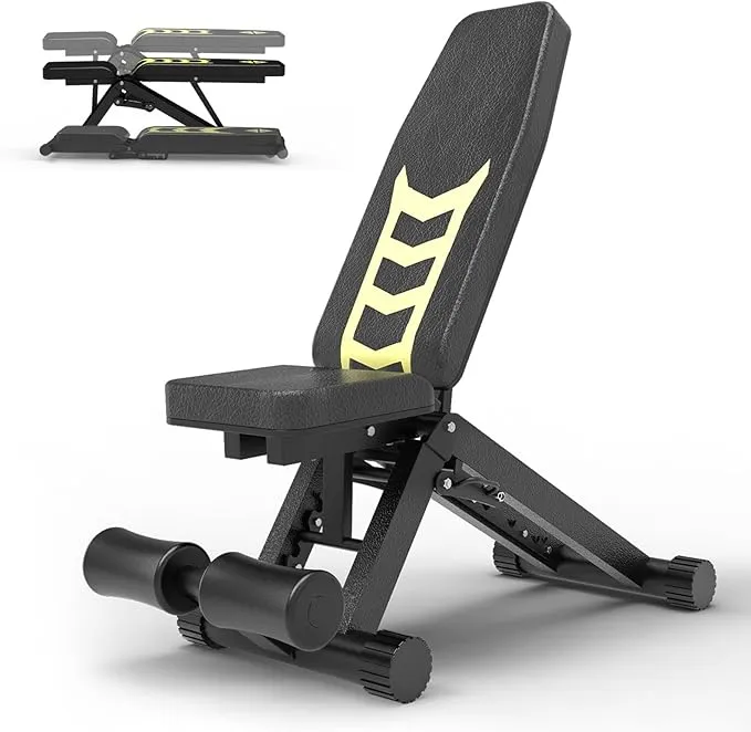 Z ZHICHI Adjustable Weight Bench, Strength Training Benches for Full Body Workout ...