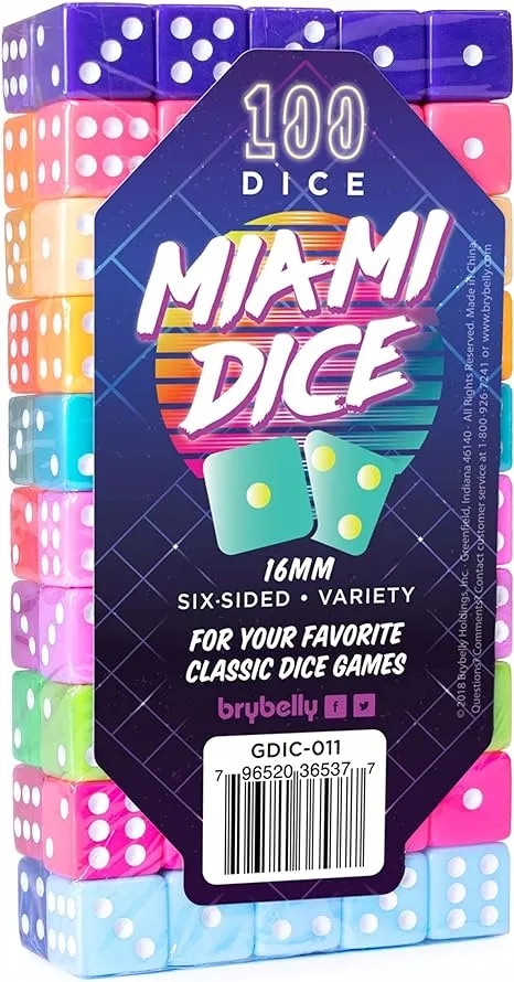 Brybelly Miami Dice 100-Pack