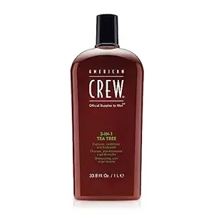 American Crew Tea Tree 3-In-1 Shampoo, Conditioner & Body Wash