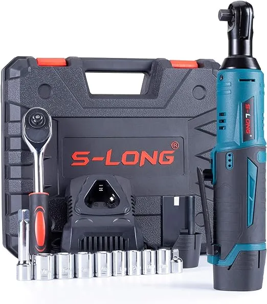 S-LONG Cordless Electric Ratchet Wrench Set