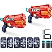 Xshot Excel Double Reflex 6 by Zuru Red Foam Dart Blaster