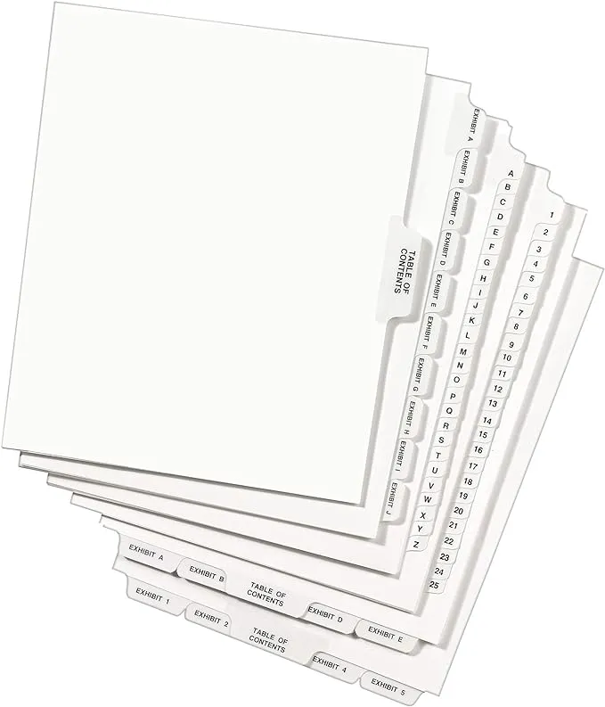 Avery Premium Collated Legal Exhibit Dividers