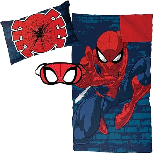 Jay Franco Marvel 3 Piece Slumber Set, Avengers-Spiderman Zaap