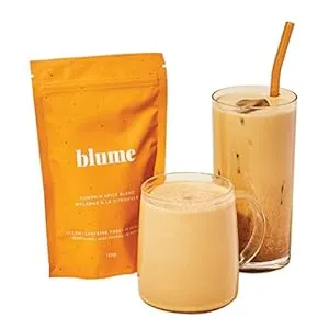 Blume Pumpkin Spice Latte - Superfoods Powdered Latte - Syrup free, Organic & Vegan Latte - 30 Servings (125g)