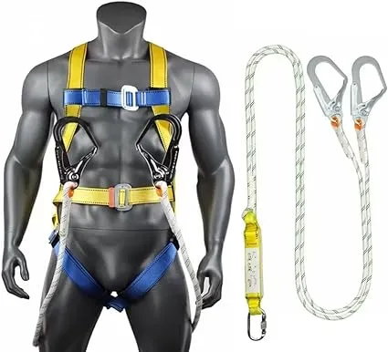 Ymachray Fall Protection Safety Harness OSHA/ANSI Compliant,internal Shock Absorbing landyard&Hook