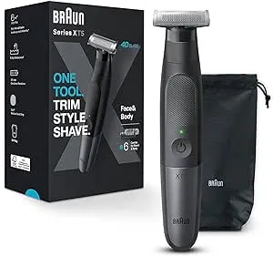 Braun Series XT5 – Beard Trimmer, Shaver and Electric Razor for Men, Body Grooming Kit for Manscaping, Durable One Blade, One Tool for Stubble, Hair