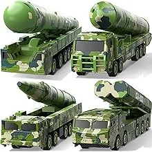 Geyiie Army Truck for Kids, Die Cast Military Toys Trucks Missile Launcher, Army ...