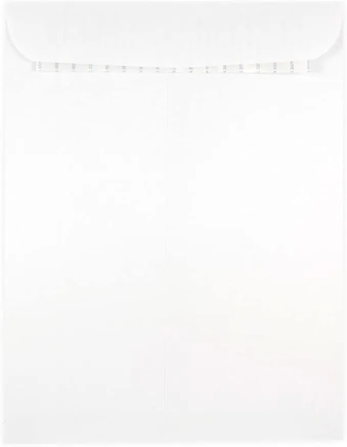 JAM PAPER 9 x 12 Open End Catalog Commercial Envelopes with Peel and Seal Closure - White - 25/Pack