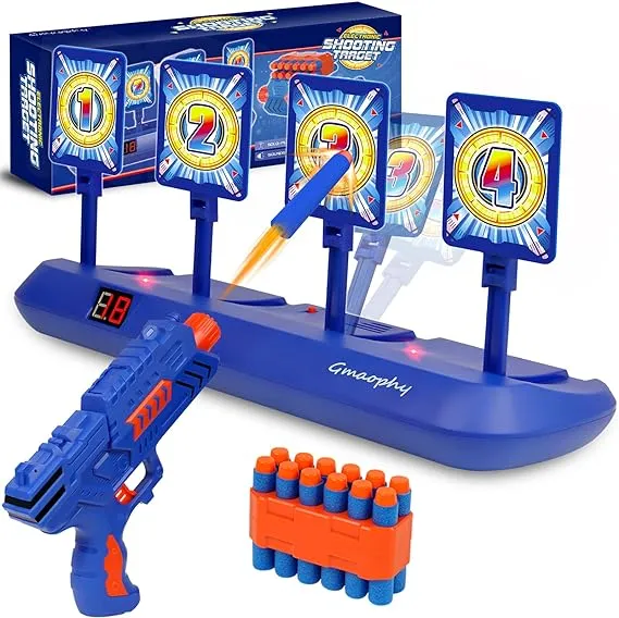 GMAOPHY Digital Shooting Targets with Foam Dart Toy Shooting Blaster 4 Targets ...