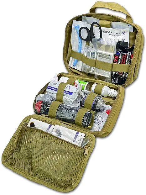 Lightning X Rip-Away Officer&#039;s Patrol Tactical Gunshot &amp; Trauma IFAK Kit w/Headr