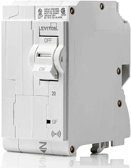 Leviton 20A 2-Pole GFCI Smart Breaker (LB220-GS)