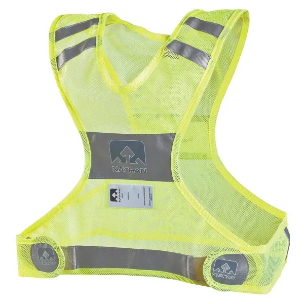 Adult Nathan Sports Streak Reflective Running Running Vest S/M Neon Yellow