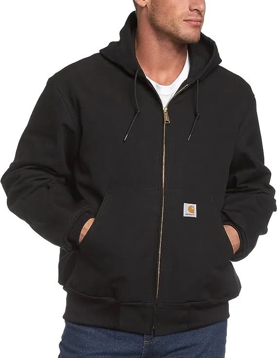 Carhartt J131 Men&#039;s Hoodie Jacket, Size L dark blue