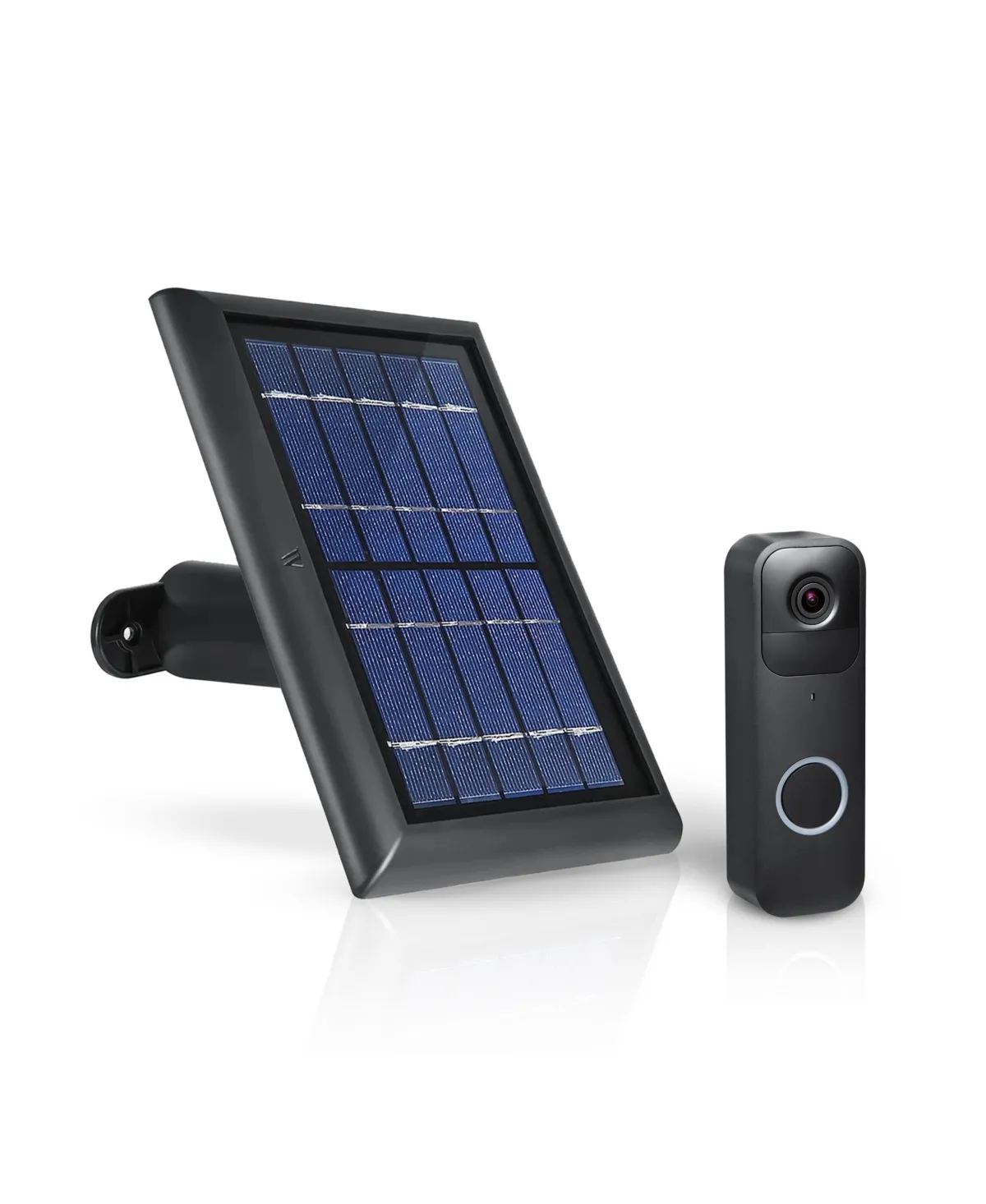 Wasserstein Solar Panel - Compatible with Blink Video Doorbell - Solar Power for Your Blink Video Doorbell (Black)