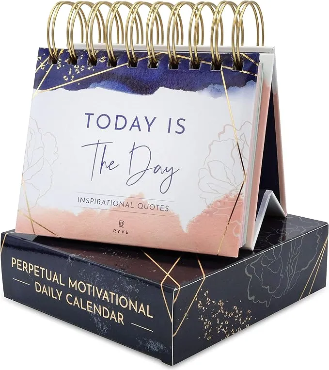 RYVE Motivational Calendar Daily Flip Calendar with Inspirational Quotes Motivational Gifts for Women, Inspirational