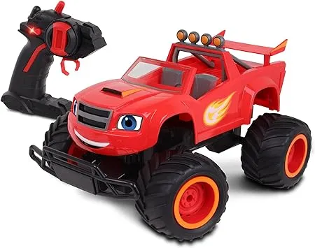 NKOK Blaze and The Monster Machines RC: High Performance Blaze - Nickelodeon, Remote Control Offroad Monster Truck