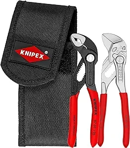 Knipex XS Mini Cobra Pliers Wrench Set 2pc in Belt Pouch 002072V04XS Germany