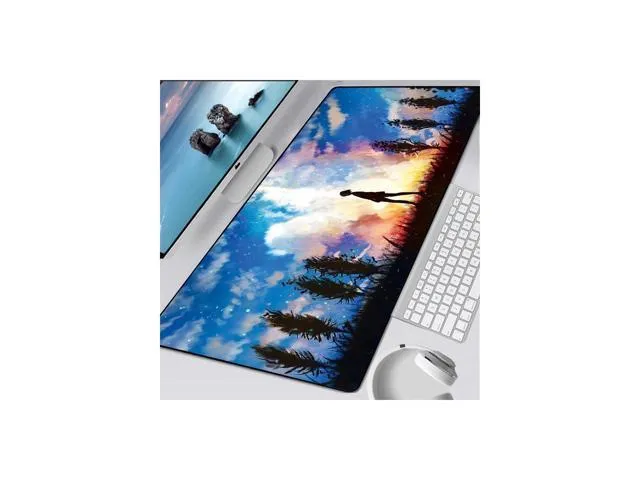 Your Name Anime Mousepad Gamer Gaming Mouse Pad Large Padmouse Locking Edge Office Desk Mat for Computer PC Laptop 400X900X2MM