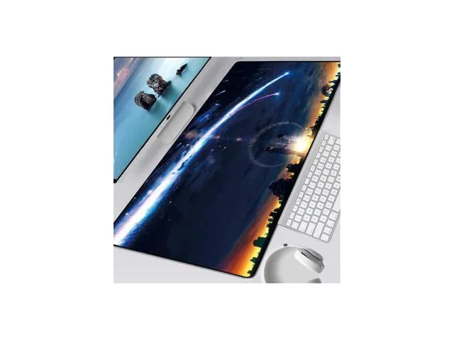 Your Name Anime Mousepad Gamer Gaming Mouse Pad Large Padmouse Locking Edge Office Desk Mat for Computer PC Laptop 400X900X2MM