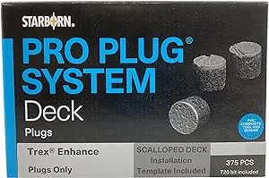 Pro Plug System PXA469375 for Trex Enhance Clam Shell Decking, 375 Plugs