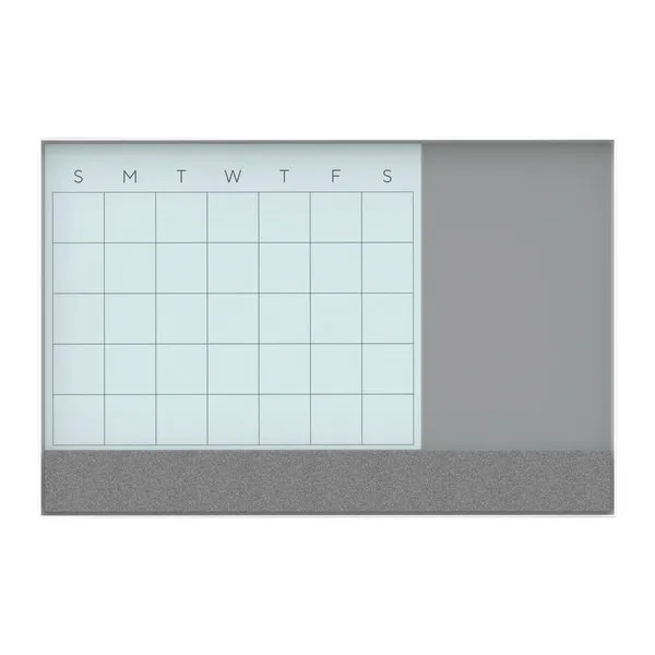 TRU RED Magnetic Tempered Glass Dry Erase Board