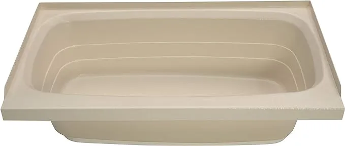 Lippert 209392 Kinro ABS RV Full Tub - 24&quot; x 40&quot;, Right Hand, Parchment