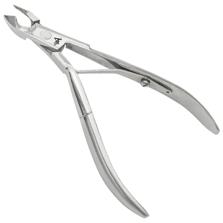 Americanails Ergo-Series ErgoNip Angle Nipper Stainless Steel Cuticle Cutter Clipper Professional Manicure Pedicure Nail Tools Fingernail Toenail Trimmer Scissors