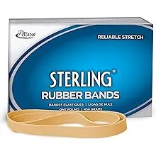 Alliance� Sterling Ergonomically Correct Rubber Bands, #107, 7 x 5/8, 50 Bands/1lb Box ALL25075