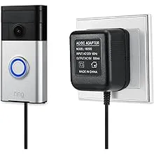 Wasserstein Power Supply Adapter for Ring Video Doorbell