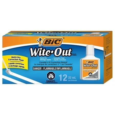 BIC Wite-Out Quick Dry Correction Fluid