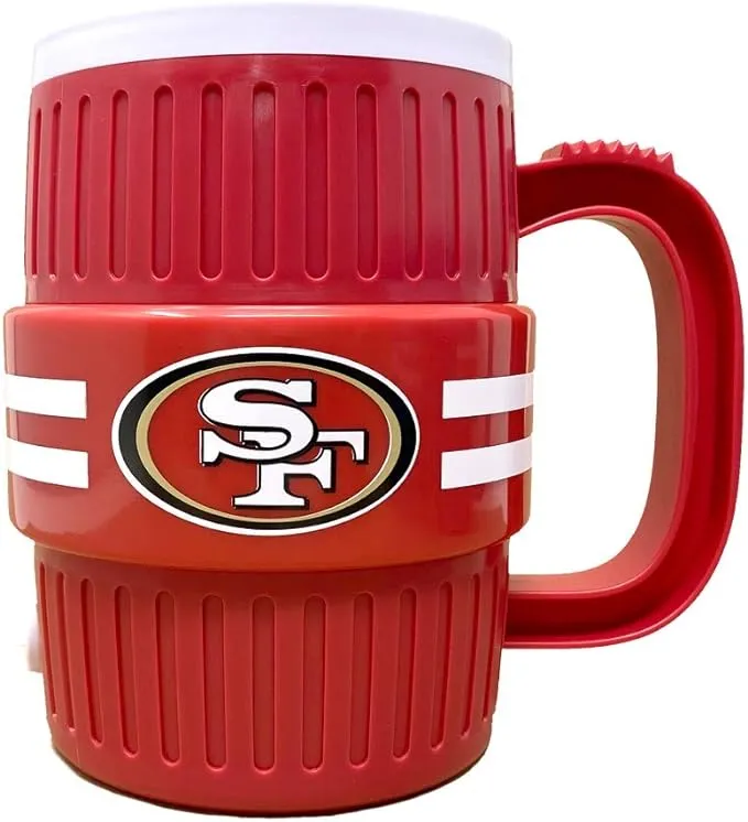 Party Animal NFL San Francisco 49Ers Unisex Water Cooler Mug, Team Color, 40-Ounces