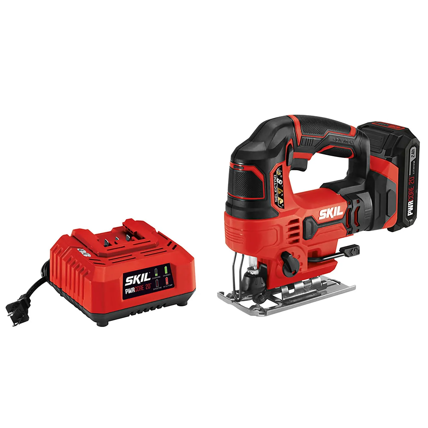 SKIL 20V PWR CORE 20 Cordless Orbital Jig Saw Kit JS820302