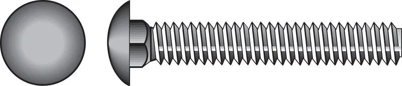 Hillman 1/4 Dia. x 2 in. L Stainless Steel Carriage Bolt 50 Pk