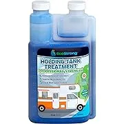 Eco Strong RV Toilet Treatment | Black Holding Tank Deodorizer and Waste, Tissue, Sewage Digester - Perfect for Campers, RVs, Boats, and More - 33oz, Lavender Scent