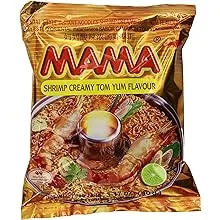 Mama Instant Noodle Creamy Tom Yum Spicy Flavor 3.17 Ounce (Pack of 20)