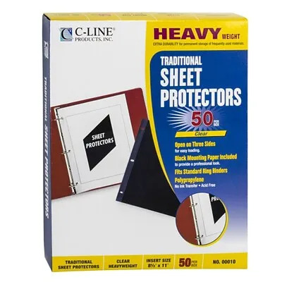 C-Line Traditional Polypropylene Sheet Protectors