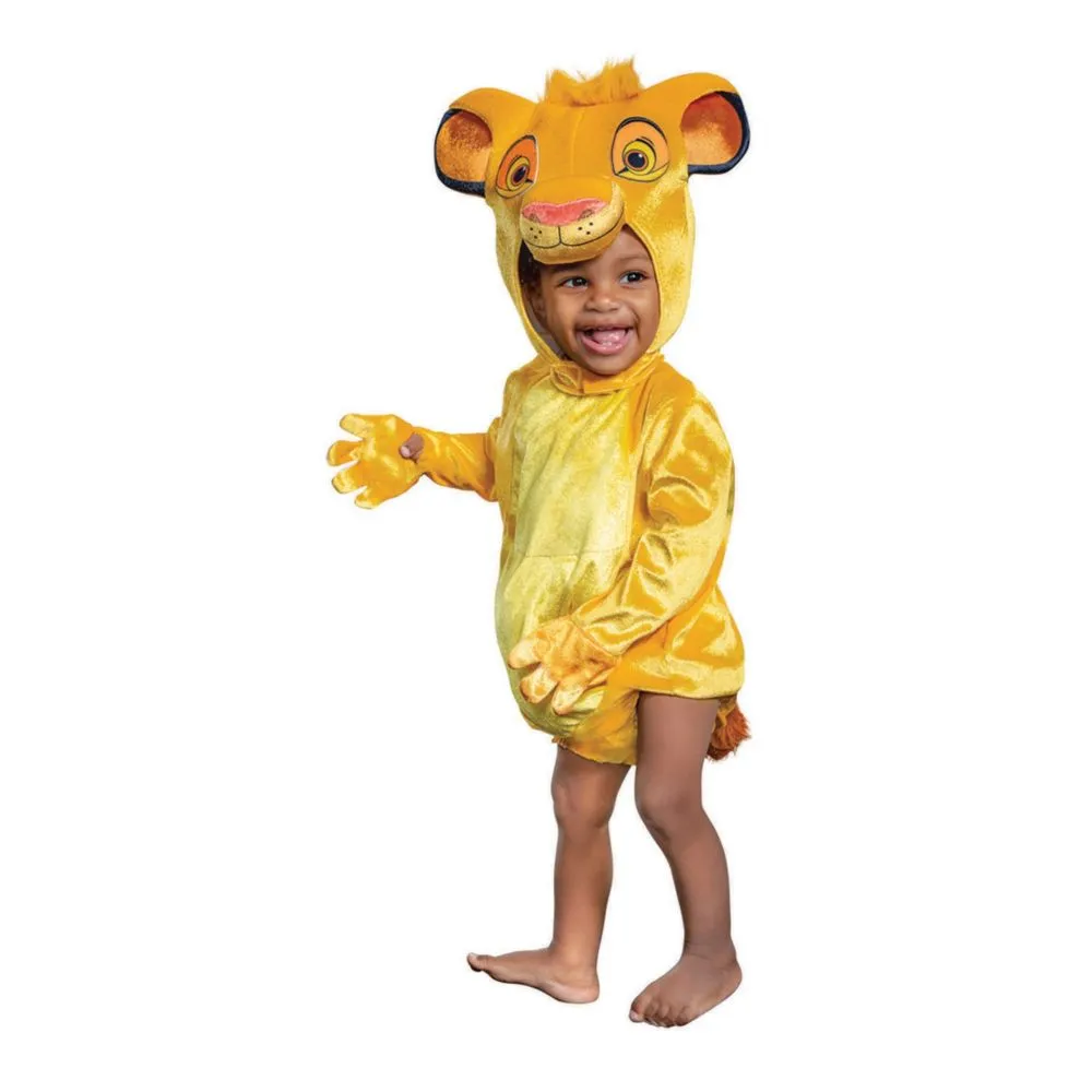 Infant Lion King Simba Costume | Kids | Unisex | Orange | 12/18mo | Disguise