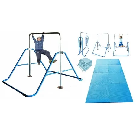 Safly Fun Expandable Kid Gymnastics Bars for Home Junior Training Bar Gymnast...