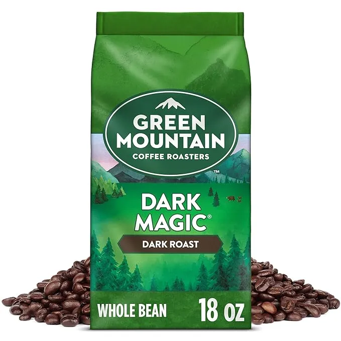 Green Mountain Coffee Roasters Dark Magic, Whole Bean Coffee, Bagged 18 ozGreen Mountain Coffee Roasters Dark Magic, Whole Bean Coffee, Bagged 18 oz