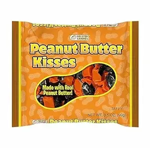 THE GOODS SHIPPER Melster Peanut Butter Kisses Taffy Candies 3.5 oz (3 Pack, Exp. Mid 2024)