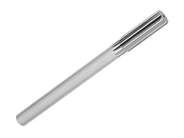 Drill America DWRR Series Qualtech High-Speed Steel Chucking Reamer, Straight Flute, Round Shank, Uncoated (Bright) Finish, 31/64' Size (Pack of 1)