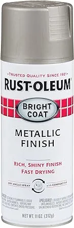 Rust-Oleum ALUMINUM Stops Rust BRIGHT COAT METALLIC Finish 11 oz. Spray 7715-830