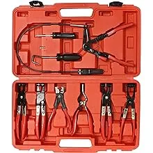 ABN Hose Clamp Pliers 9-Piece Remover Tool Kit Automotive Hose Removal Set